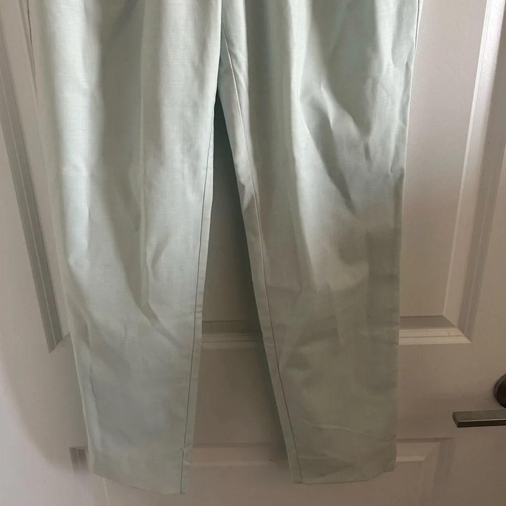 J Crew Seafoam Harlow Drapey Pants Mint Green Drawstring 6